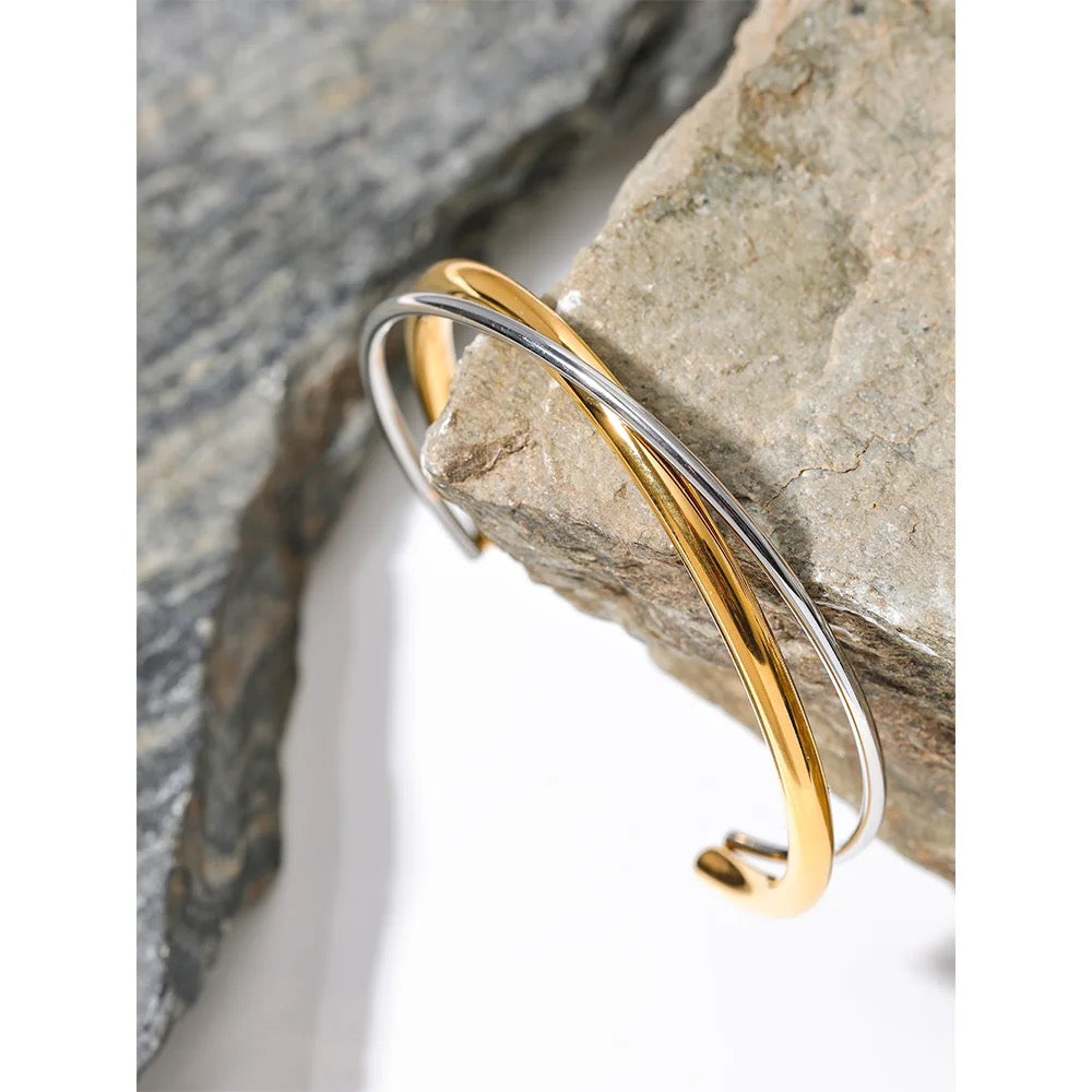 Double Statement Cuff Bangle