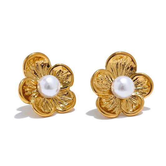Petal Pearl Studs