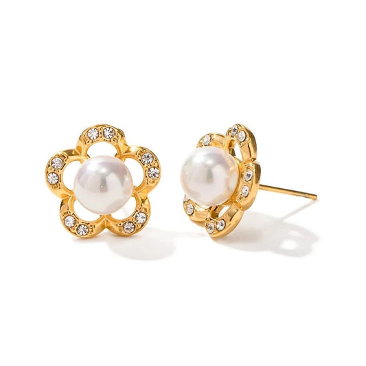 Flower Shell Studs