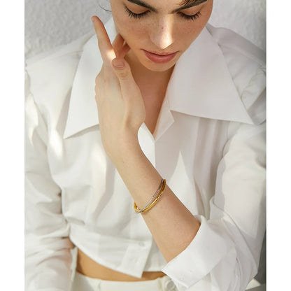 Double Statement Cuff Bangle