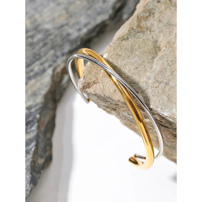 Double Statement Cuff Bangle