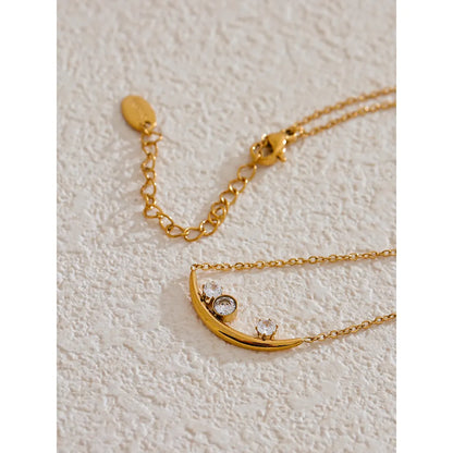 Celestial Crescent Necklace