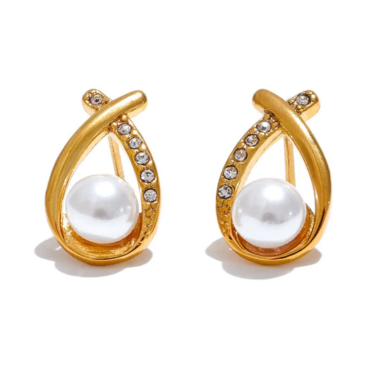 Korean Pearl Studs