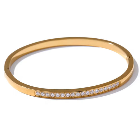 Inlaid Shiny Bangle