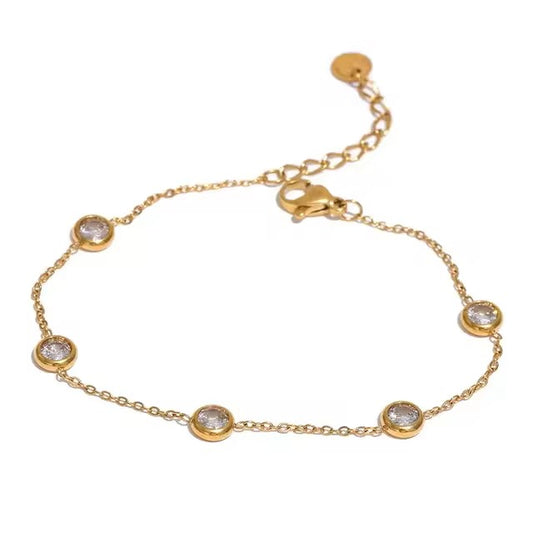 White Stone Bracelet